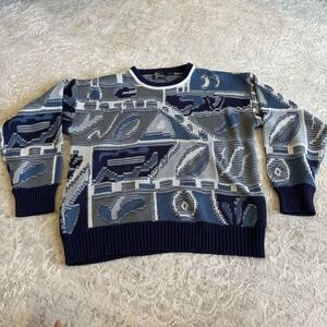 Vintage Alan Stuart Blue Sweater Size Large